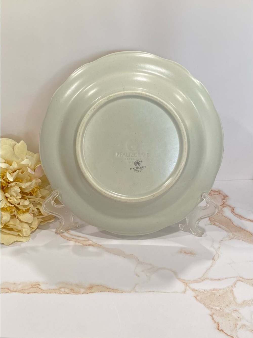 Pfaltzgraff Heirloom Stoneware Large Rim Soup Bowl 1980s Cottagecore - Picture 3 of 9